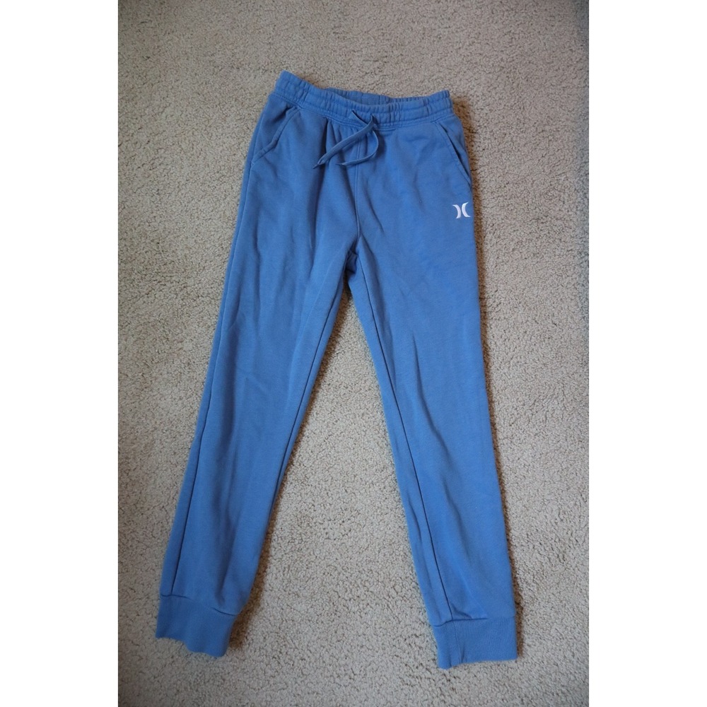 Boy's Hurley Gray Fleece Skater Style Joggers Sweatpants Size M 10/12